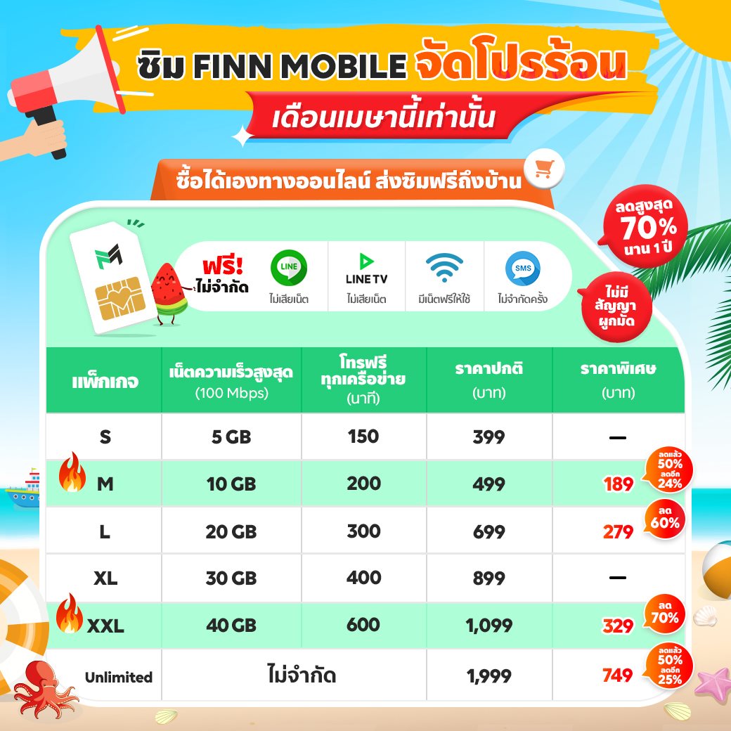 ลือกเลย เน็ต-ซิม ฟรี-ถูก-ดี  