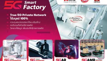 พร้อมแล้ว! ทรู 5G ผนึก มิตซูบิชิ อีเล็คทริค และ เลิศวิลัย สร้างต้นแบบ Smart Factory โรงงานอัตโนมัติ e-F@ctory ไร้มนุษย์ 100%