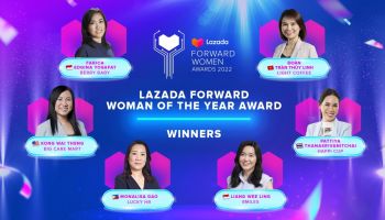 ลาซาด้าจัดงานประกาศรางวัลครั้งใหญ่แห่งปี ‘Lazada Forward Women Awards 2022‘ ร่วมยกย่องความสำเร็จของ 18 สุดยอดผู้ประกอบการอีคอมเมิร์ซหญิงในภูมิภาคเอเชียตะวันออกเฉียงใต้