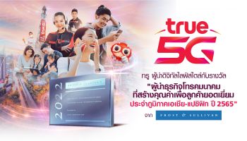 กลุ่มทรู องค์กรดิจิทัลสัญชาติไทย ผงาดที่ 1 เวทีโลกอีกครั้ง คว้ารางวัล “ผู้นำธุรกิจโทรคมนาคมที่สร้างคุณค่าเพื่อลูกค้ายอดเยี่ยมประจำภูมิภาคเอเชีย-แปซิฟิก ปี 2565