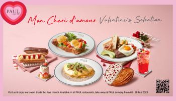 เมนูแห่งความรัก…PAUL เติมหวานต้อนรับเทศกาลวาเลนไทน์ด้วย Mon Cheri D’Amour Valentine Selection รังสรรค์เมนูชั้นเลิศพร้อมเสิร์ฟให้คนที่รัก