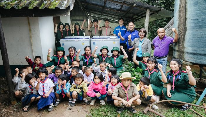 ซัมซุงส่งเสริมสุขอนามัยนักเรียนภาคเหนือ มอบเครื่องซักผ้าแก่ 4 โรงเรียน  ภายใต้โครงการ Samsung Love & Care