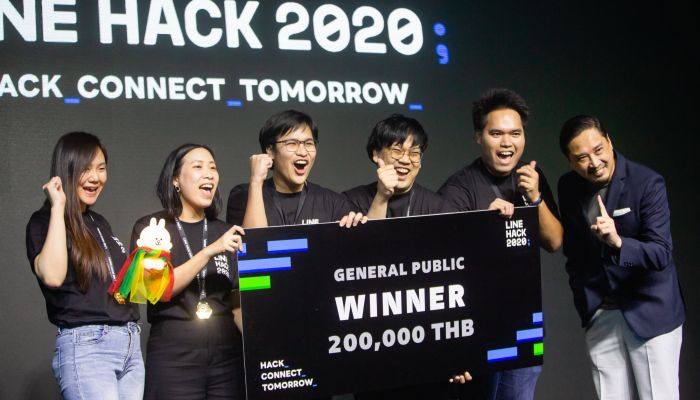 LINE ประเทศไทย ประกาศผู้ชนะ LINE HACK 2020
