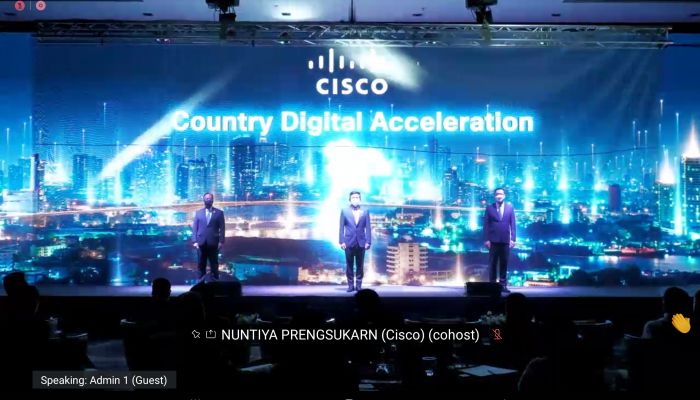 ซิสโก้เปิดตัว “โครงการขับเคลื่อนการพัฒนาดิจิทัล” (Cisco’s Country Digital Acceleration: CDA)  ในไทย ขับเคลื่อนการเติบโตของดิจิทัลอีโคโนมีและครีเอทีฟอีโคโนมี