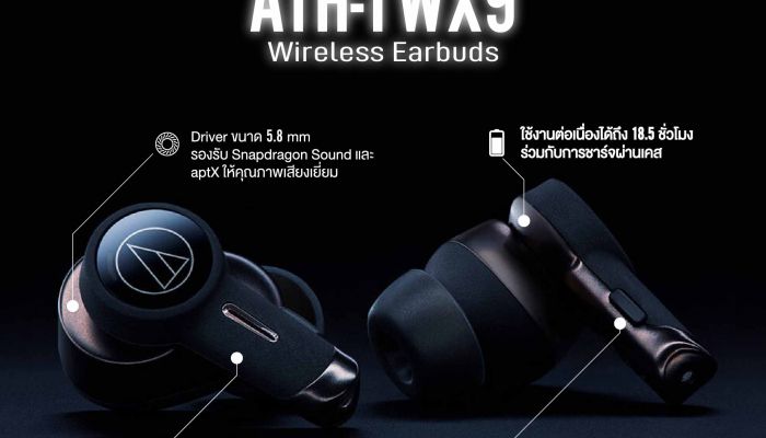 RTB Technology เปิดตัวหูฟัง Audio-Technica รุ่นใหม่ ATH-TWX9