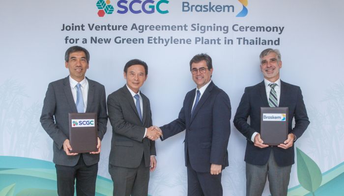 Braskem ผนึกกำลัง SCGC เดินหน้า ตั้งโรงงานผลิตเอทิลีนชีวภาพ (Green-Ethylene) ในประเทศไทย เตรียมพร้อมผลิตพอลิเอทิลีนชีวภาพ I’m green 200,000 ตัน ต่อปี