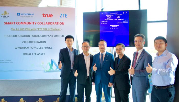 ZTE ผสาน TRUE ให้บริการเทคโนโลยีใหม่ล่าสุด  ร่วมสร้างสังคม FTTR (Fiber to The Room) แห่งแรกในไทย