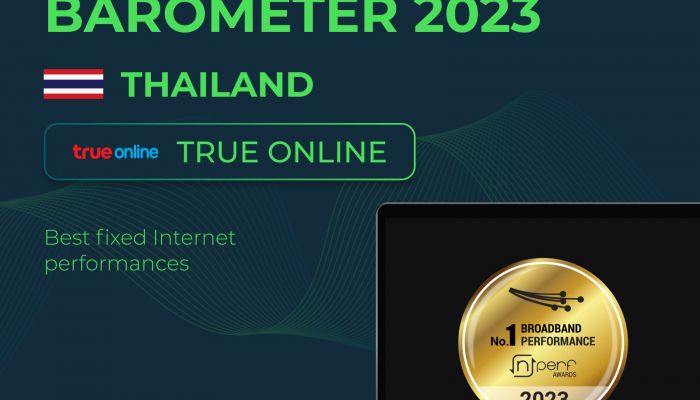 รายงานผลการทดสอบความเร็วอินเทอร์เน็ตบ้าน nPerf Speed test : The best fixed-line Internet performances in 2023