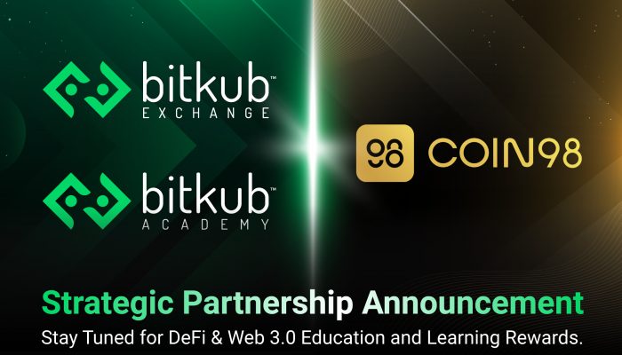 Bitkub Exchange และ Bitkub Academy ประกาศความร่วมมือกับ Coin98 ผนึกกำลังกระจายความรู้เทคโนโลยีการเงินแบบกระจายศูนย์ (DeFi) และ​ Web 3