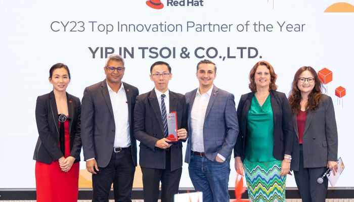 ยิบอินซอย ตอกย้ำความสำเร็จคว้ารางวัล Red Hat’s CY23 Top Innovation Partner of the year