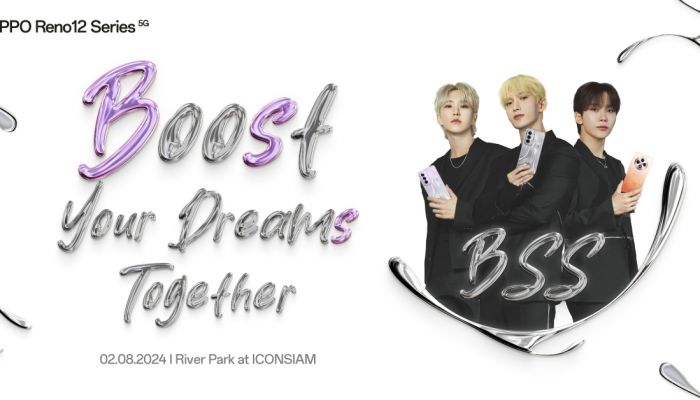 OPPO พาหนุ่มๆ BSS จากเกาหลีใต้มาเซอร์ไพรส์แฟนๆ ในงาน 'Boost Your Dreams Together' ลงทะเบียนลุ้นเข้าร่วมงานได้แล้ววันนี้