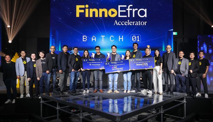 Krungsri Finnovate ประกาศผลสุดยอดสตาร์ทอัพ คว้ารางวัลจาก 'Finno Efra Accelerator Demo Day Batch 1' เตรียมร่วมงานเทคใหญ่ 3 ประเทศ