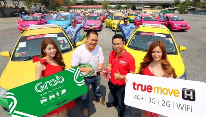 TrueMove H + GRAB ชูบริการ “Smart Taxi” ให้บริการ WiFi บนรถแท็กซี่