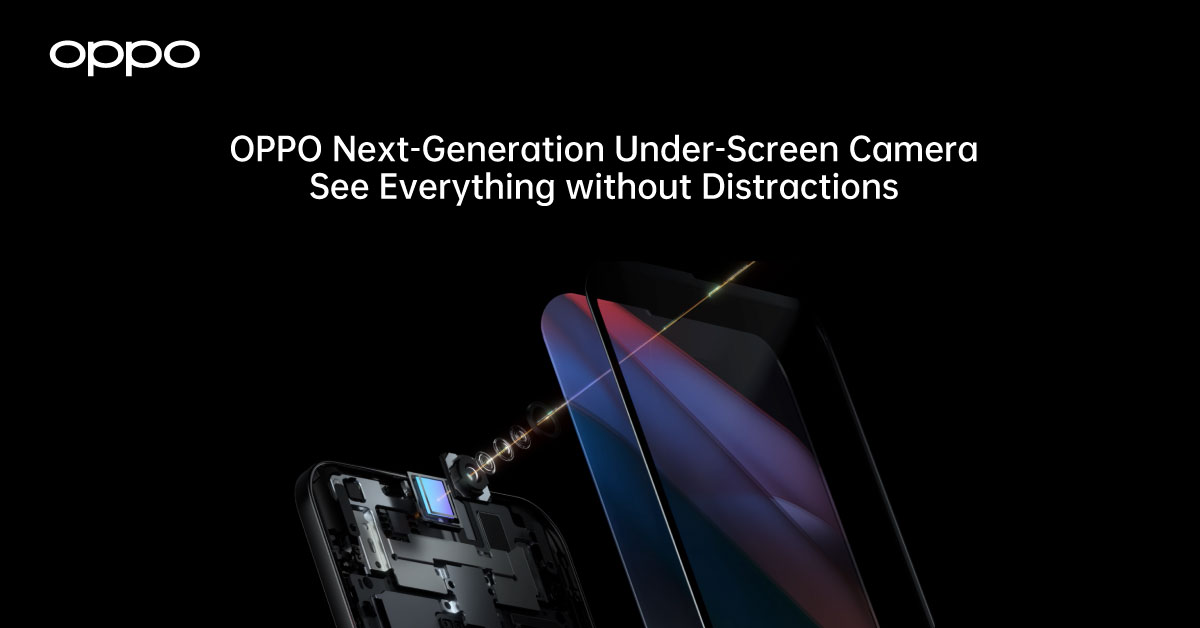 OPPO เปิดตัวเทคโนโลยี Under-Screen Camera รุ่นใหม่  พร้อมเพลิดเพลินไปกับประสบการณ์แบบเต็มจอ