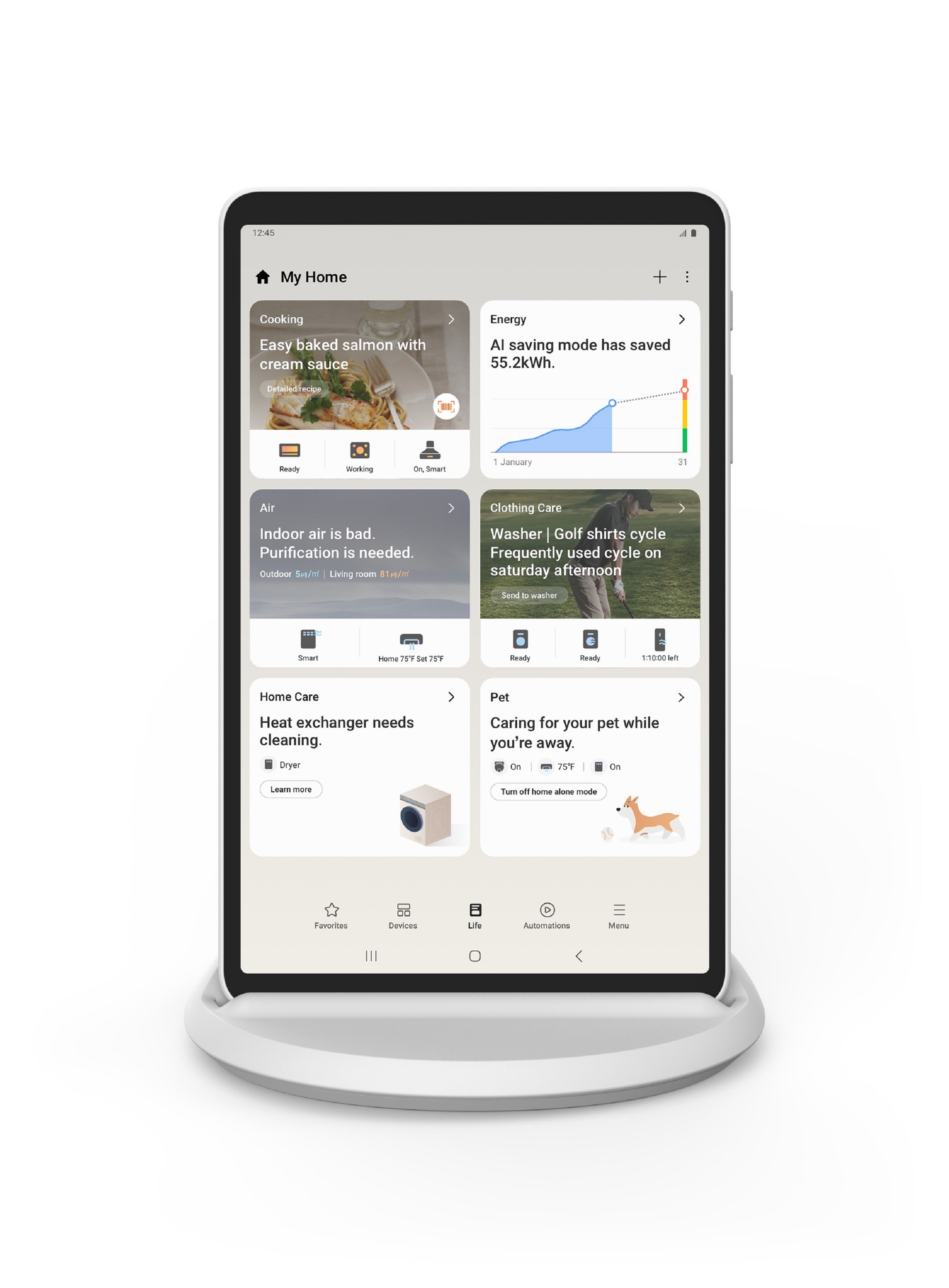 เปิดตัว Samsung Home Hub แพลตฟอร์มเดียวจัดการงานบ้านได้ภายในพริบตา โฮมโซลูชันในรูปแบบแท็บเล็ตหน้าจอสัมผัส ขับเคลื่อนด้วยเทคโนโลยี AI บนแอปพลิเคชัน SmartThings