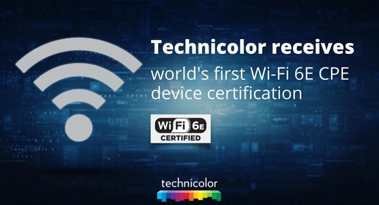 Technicolor ได้รับการรับรอง Wi-Fi 6E CPE Device Certification แรกของโลก