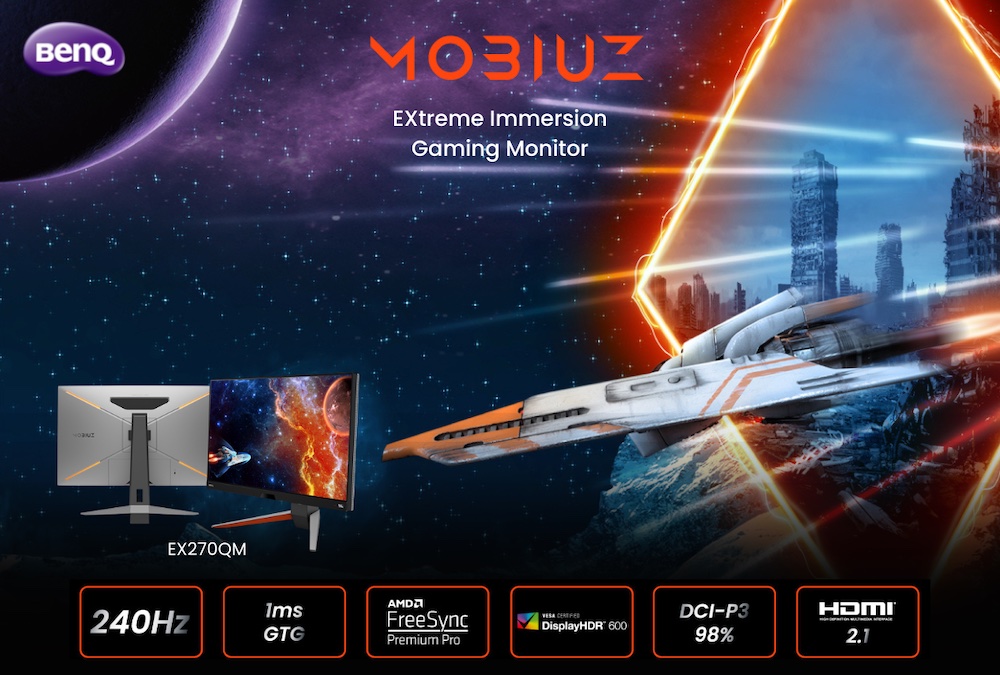 BenQ เปิดตัว EX270QM จอเกมมอนิเตอร์ตระกูล MOBIUZ รุ่นล่าสุด