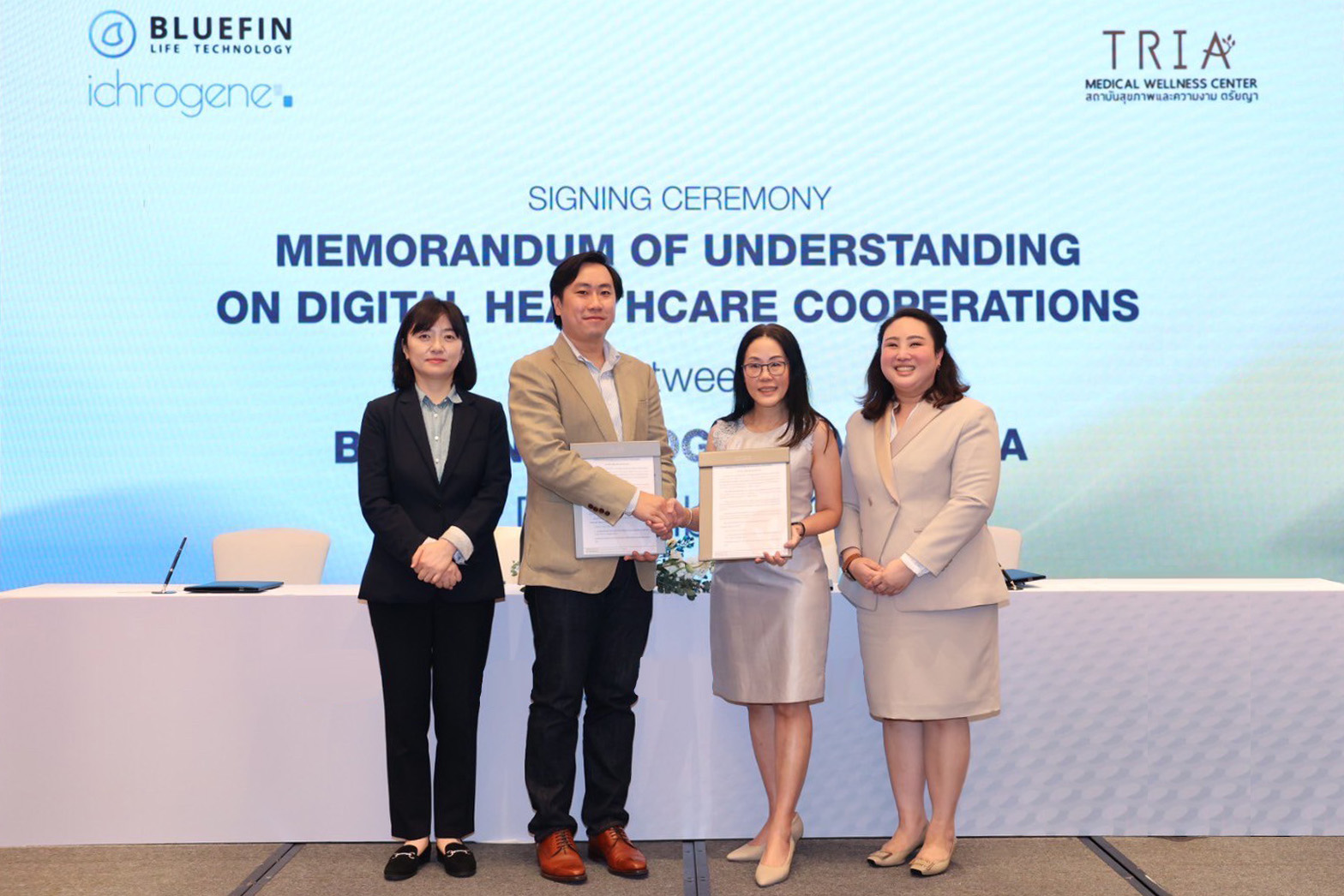 Bluefin Life Technology ลงนามร่วมทุนกับ Ichrogene จากเกาหลีใต้ เพื่อพัฒนาการแพทย์แห่งอนาคต Digital Health
