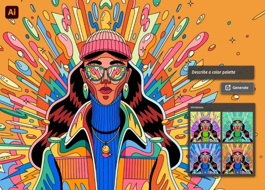 Adobe Illustrator ใช้ Firefly ยกระดับเวิร์กโฟล์วงานครีเอทีฟ เสริม