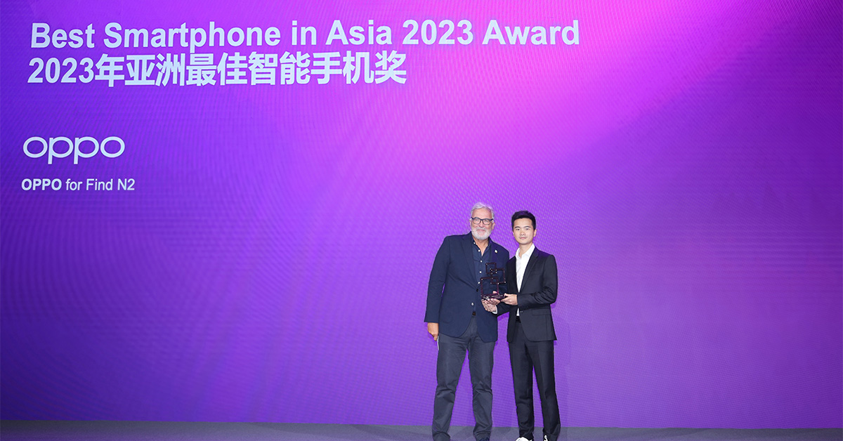 OPPO Find N2 คว้ารางวัล Best Smartphone จากงาน Asia Mobile Awards ประจำปี 2023 โดดเด่นในหมวดสมาร์ตโฟนจอพับ
