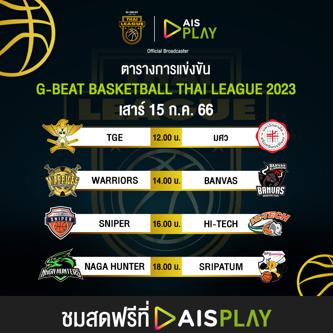 AIS PLAY เอาใจแฟนบาสเกตบอล จัดเต็มศึกยัดห่วงลีกอาชีพสูงสุดของไทย Basketball Thai League2023