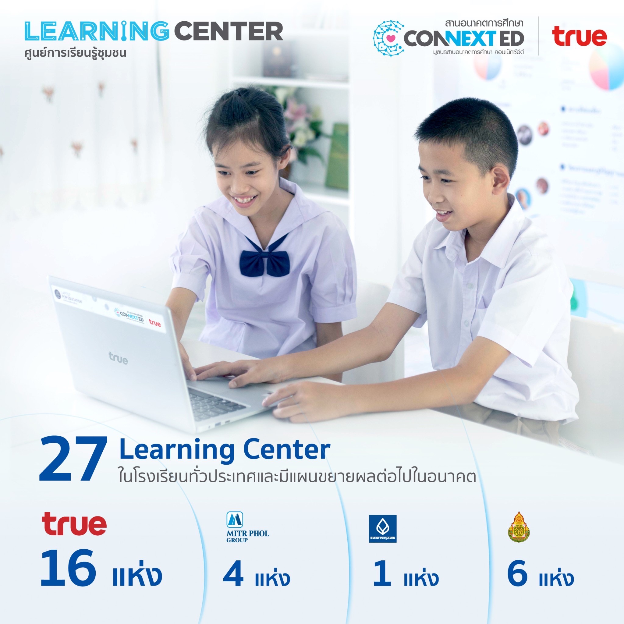 สร้างโอกาสพัฒนา ค้นพบสิ่งใหม่ ไปกับศูนย์ Learning Center ทรู เร่งขับเคลื่อนการศึกษา หนุนเด็กไทยรักการเรียนรู้ตลอดชีวิต 