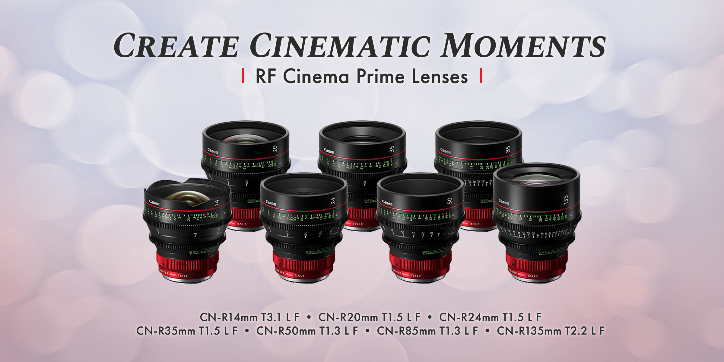 แคนนอนเปิดตัวเลนส์เพื่องานถ่ายภาพยนตร์ซีรี่ส์ใหม่ เมาท์ RF RF CINEMA LENS SERIES ตอบโจทย์งานภาพระดับสูง