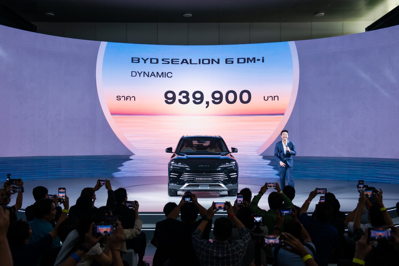 BYD ร่วมกับ เรเว่ ออโตโมทีฟ เปิดตัว BYD SEALION 6 DM-i Super Hybrid